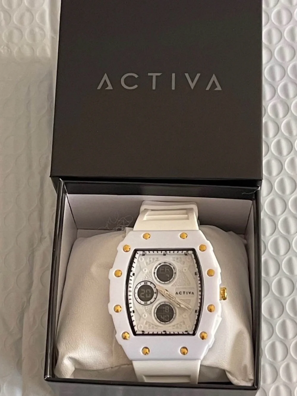 Activa X Invicta Digital Essentials Men's Watch - 42.8mm, White new